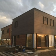 Nieuwbouw in houtskeletbouw geplaatst door ECOPREFAB